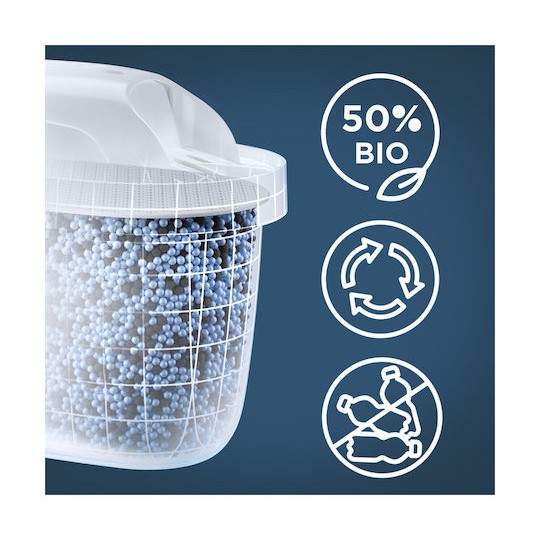 Brita Style Essential Κανάτα Σερβιρίσματος Πλαστική White με Φίλτρο 2400ml