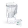Brita Glass Κανάτα Σερβιρίσματος Πλαστική Grey με Φίλτρο 2500ml