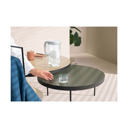 Brita Glass Κανάτα Σερβιρίσματος Πλαστική Grey με Φίλτρο 2500ml