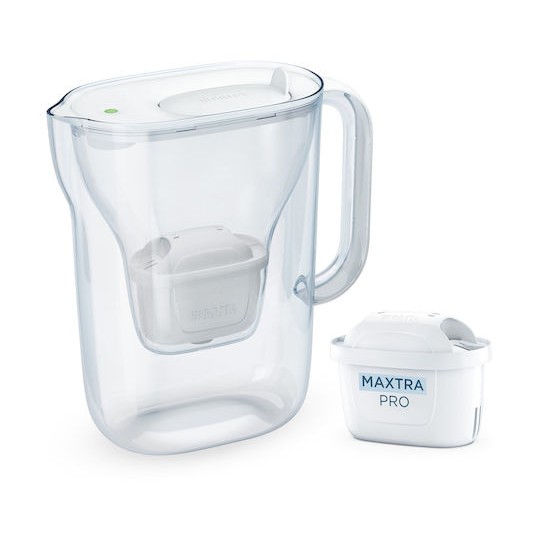 Brita Style Essential Κανάτα Σερβιρίσματος Πλαστική White με Φίλτρο 2400ml