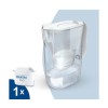 Brita Style Essential Κανάτα Σερβιρίσματος Πλαστική White με Φίλτρο 2400ml
