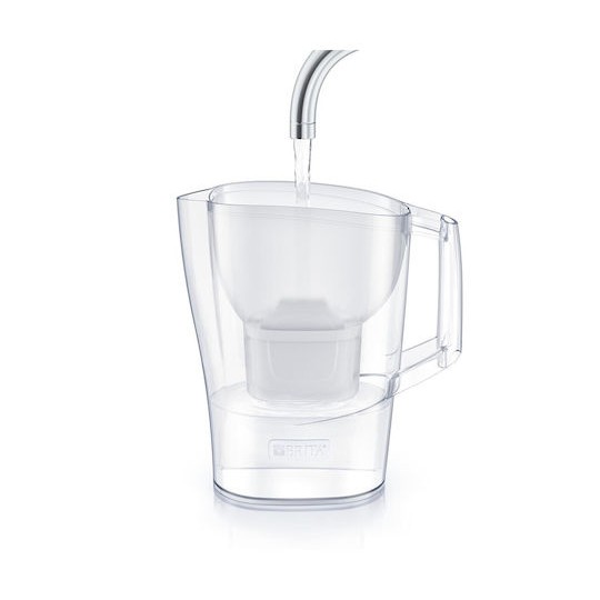Brita Aluna Κανάτα Σερβιρίσματος Πλαστική White με Φίλτρο 2400ml
