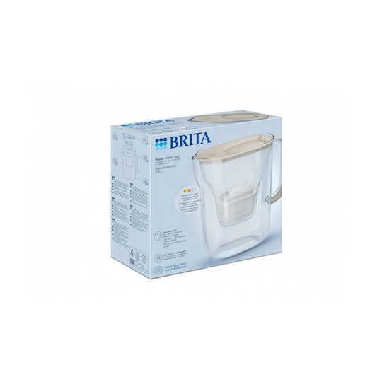 Brita Style Essential Κανάτα Σερβιρίσματος Πλαστική Sand με Φίλτρο 2400ml