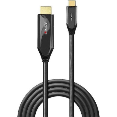 Lindy Cable HDMI male - USB-C male 3m Μαύρο
