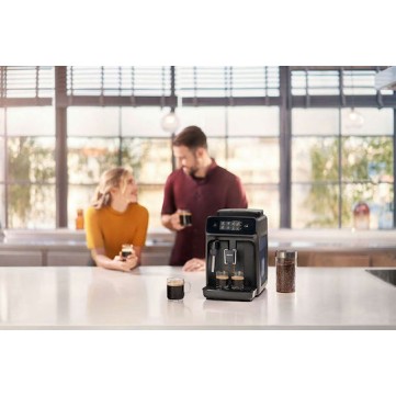 Philips Series 1200 Αυτόματη Μηχανή Espresso 1500W Πίεσης 15bar με Μύλο Άλεσης Μαύρη