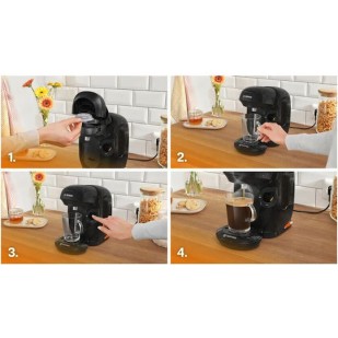 Bosch Καφετιέρα για Κάψουλες Tassimo Πίεσης 3.3bar Μαύρη