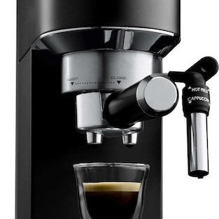 De'Longhi Dedica Pump Μηχανή Espresso 1300W Πίεσης 15bar Μαύρη