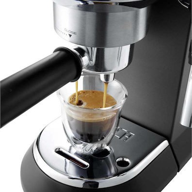 De'Longhi Dedica Pump Μηχανή Espresso 1300W Πίεσης 15bar Μαύρη