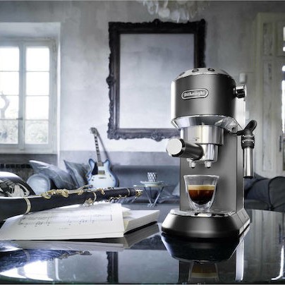 De'Longhi Dedica Pump Μηχανή Espresso 1300W Πίεσης 15bar Μαύρη