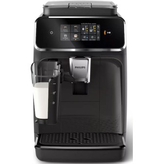Philips Series 2300 Αυτόματη Μηχανή Espresso 1500W Πίεσης 15bar για Cappuccino με Μύλο Άλεσης Μαύρη