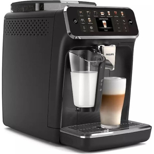 Philips Series 5500 Αυτόματη Μηχανή Espresso 1500W Πίεσης 15bar για Cappuccino με Μύλο Άλεσης Μαύρη