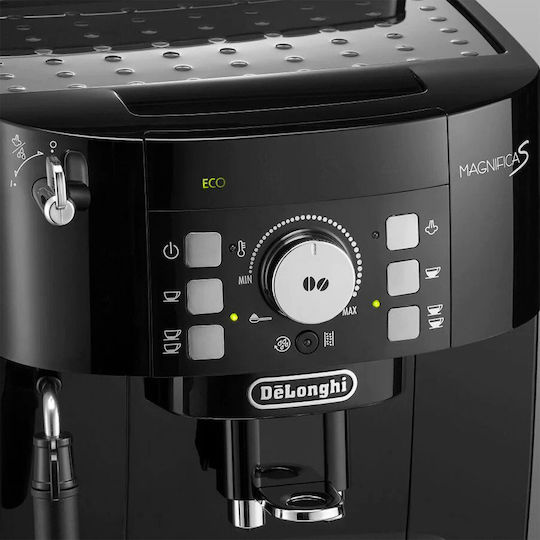 De'Longhi Magnifica S Αυτόματη Μηχανή Espresso 1450W Πίεσης 15bar με Μύλο Άλεσης Μαύρη