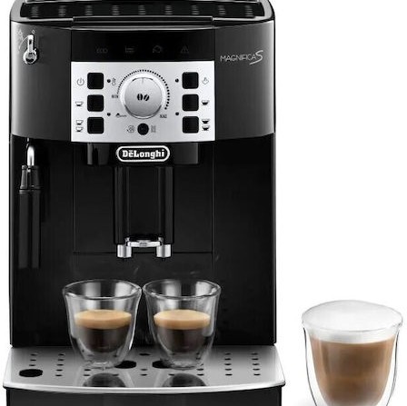 De'Longhi Magnifica S Αυτόματη Μηχανή Espresso 1450W Πίεσης 15bar με Μύλο Άλεσης Μαύρη