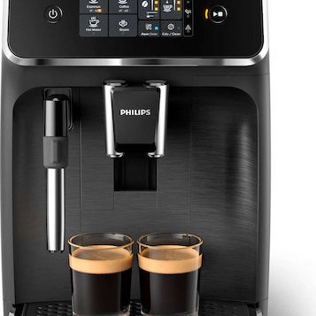 Philips Series 2200 Αυτόματη Μηχανή Espresso 1500W Πίεσης 15bar με Μύλο Άλεσης Μαύρη