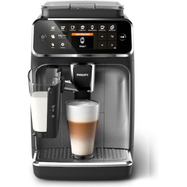 Philips Series 4300 Αυτόματη Μηχανή Espresso 1500W Πίεσης 15bar για Cappuccino με Μύλο Άλεσης Μαύρη