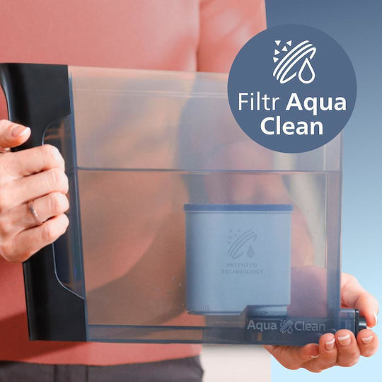 Philips Series 4300 Αυτόματη Μηχανή Espresso 1500W Πίεσης 15bar για Cappuccino με Μύλο Άλεσης Μαύρη