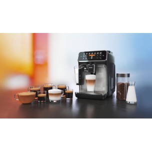 Philips Series 4300 Αυτόματη Μηχανή Espresso 1500W Πίεσης 15bar για Cappuccino με Μύλο Άλεσης Μαύρη