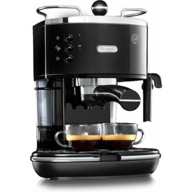 De'Longhi Icona Μηχανή Espresso 1100W Πίεσης 15bar Μαύρη