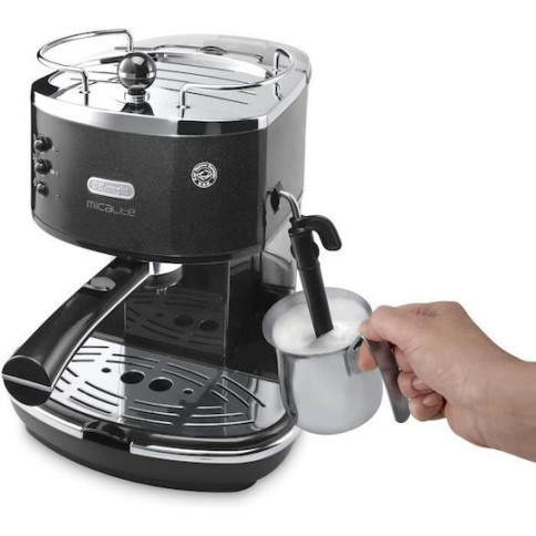 De'Longhi Icona Μηχανή Espresso 1100W Πίεσης 15bar Μαύρη
