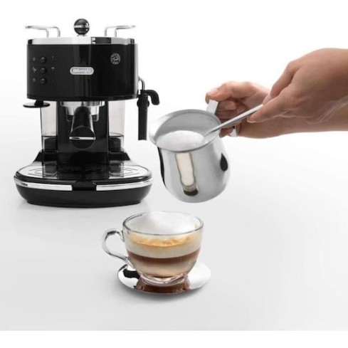 De'Longhi Icona Μηχανή Espresso 1100W Πίεσης 15bar Μαύρη