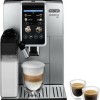 De'Longhi Dinamica Plus Αυτόματη Μηχανή Espresso 1450W Πίεσης 15bar για Cappuccino με Μύλο Άλεσης Ασημί