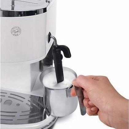 De'Longhi Espresso Icona Eco Μηχανή Espresso 1100W Πίεσης 15bar Λευκή
