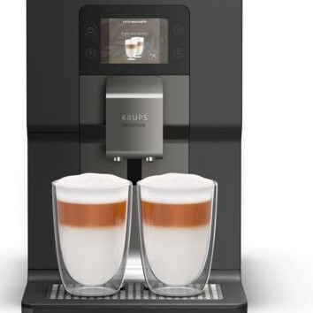Krups Intuition Preference+ Αυτόματη Μηχανή Espresso 1450W Πίεσης 15bar με Μύλο Άλεσης Μαύρη
