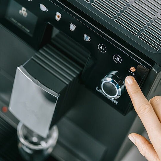 Melitta Latteselect Αυτόματη Μηχανή Espresso 1400W Πίεσης 15bar με Μύλο Άλεσης Μαύρη