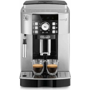 De'Longhi Magnifica Αυτόματη Μηχανή Espresso 1450W Πίεσης 15bar με Μύλο Άλεσης Ασημί