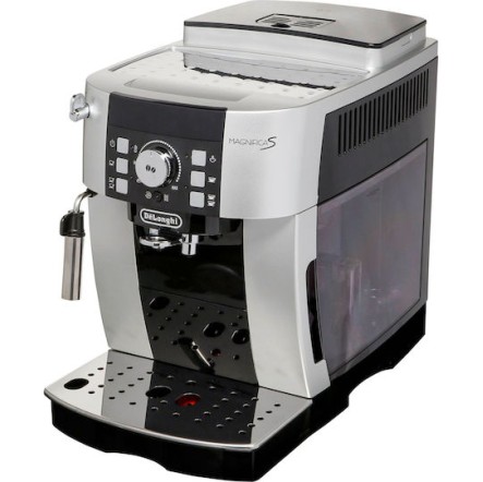 De'Longhi Magnifica Αυτόματη Μηχανή Espresso 1450W Πίεσης 15bar με Μύλο Άλεσης Ασημί