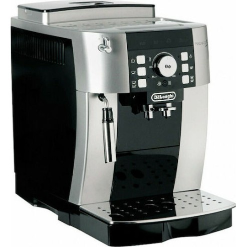 De'Longhi Magnifica Αυτόματη Μηχανή Espresso 1450W Πίεσης 15bar με Μύλο Άλεσης Ασημί