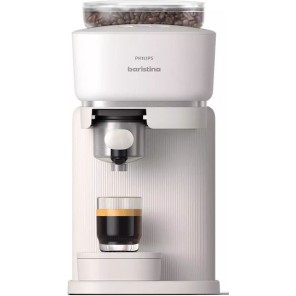 Philips Baristina Αυτόματη Μηχανή Espresso 1500W Πίεσης 16bar με Μύλο Άλεσης Λευκή