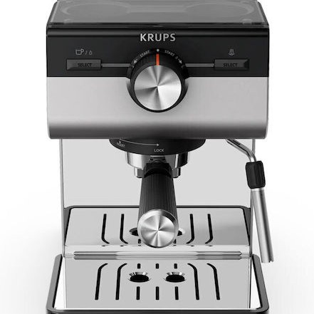 Krups Μηχανή Espresso 1140W Πίεσης 15bar Ασημί XP384E10