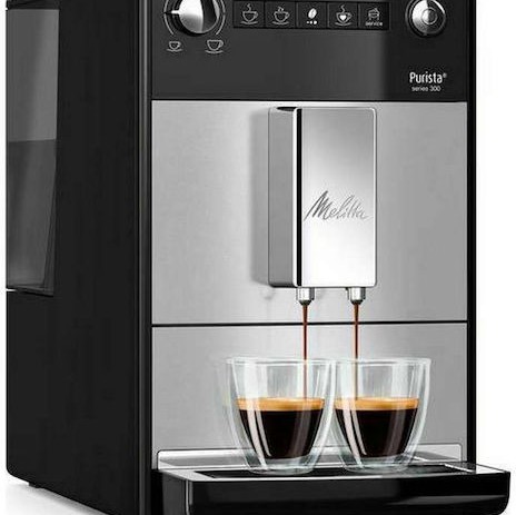 Melitta Purista® Series 300 Αυτόματη Μηχανή Espresso 1450W Πίεσης 15bar με Μύλο Άλεσης Μαύρη