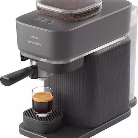 Philips Baristina Αυτόματη Μηχανή Espresso 1500W Πίεσης 16bar με Μύλο Άλεσης Μαύρη