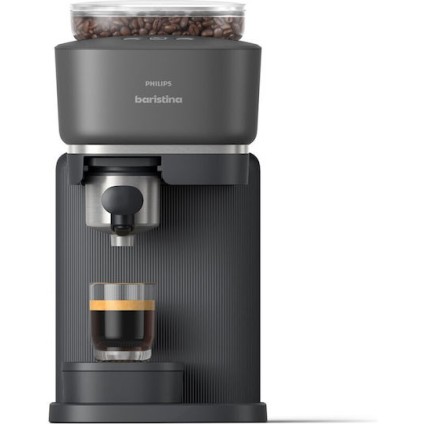 Philips Baristina Αυτόματη Μηχανή Espresso 1500W Πίεσης 16bar με Μύλο Άλεσης Μαύρη