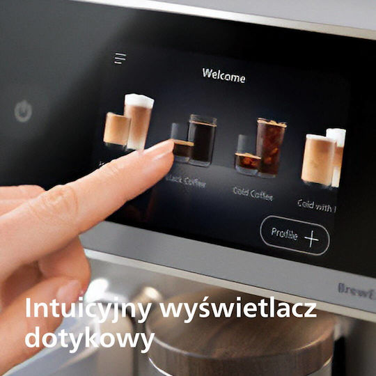 Philips Αυτόματη Μηχανή Espresso Πίεσης 15bar με Μύλο Άλεσης Καφέ