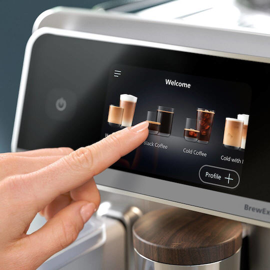 Philips Αυτόματη Μηχανή Espresso Πίεσης 15bar με Μύλο Άλεσης Καφέ