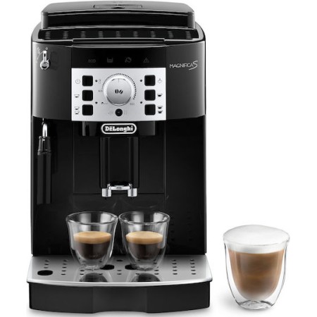 De'Longhi Magnifica S Ecam Αυτόματη Μηχανή Espresso 1450W Πίεσης 15bar με Μύλο Άλεσης Black/Silver