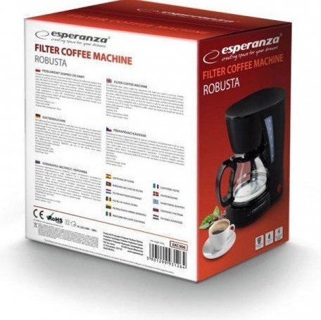 Esperanza Robusta Καφετιέρα Φίλτρου 650W Black
