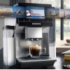 Siemens Eq700 Αυτόματη Μηχανή Espresso 1300W Πίεσης 19bar με Μύλο Άλεσης Ασημί