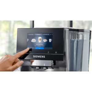 Siemens Eq700 Αυτόματη Μηχανή Espresso 1300W Πίεσης 19bar με Μύλο Άλεσης Ασημί