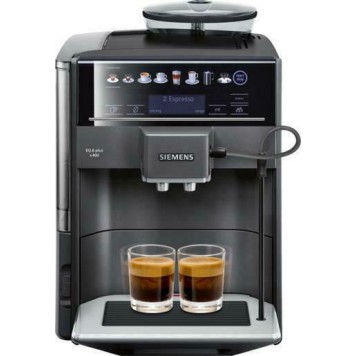 Siemens Eq.6 Plus S400 Αυτόματη Μηχανή Espresso 1500W Πίεσης 19bar με Μύλο Άλεσης Μαύρη