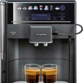 Siemens Eq.6 Plus S400 Αυτόματη Μηχανή Espresso 1500W Πίεσης 19bar με Μύλο Άλεσης Μαύρη