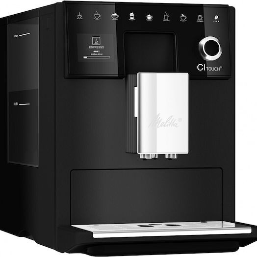 Melitta LatteSelect Αυτόματη Μηχανή Espresso 1400W Πίεσης 15bar για Cappuccino με Μύλο Άλεσης Ασημί
