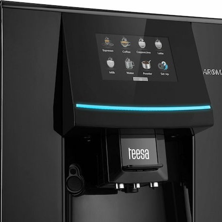 Teesa Aroma 800 Αυτόματη Μηχανή Espresso 1500W Πίεσης 19bar με Μύλο Άλεσης Μαύρη