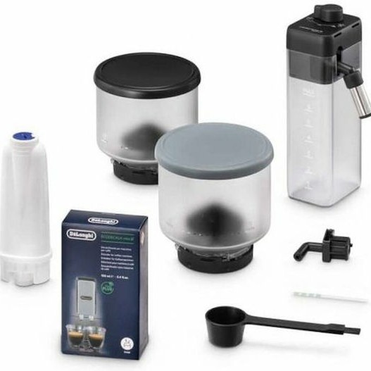 De'Longhi Rivelia Αυτόματη Μηχανή Espresso 1450W Πίεσης 19bar για Cappuccino με Μύλο Άλεσης Γκρι