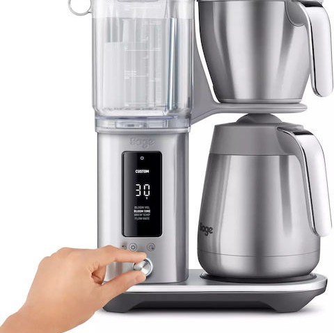 Sage The Luxe Brewer Thermal Καφετιέρα Γαλλικού Χειρός Ανοξείδωτη Ασημί 1.7lt