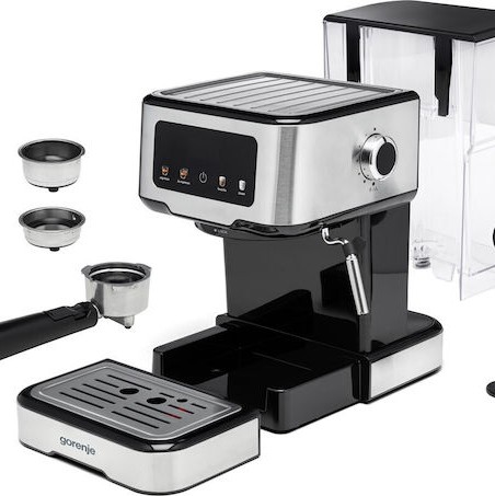 Gorenje ESCM15CD Μηχανή Espresso Μαύρη