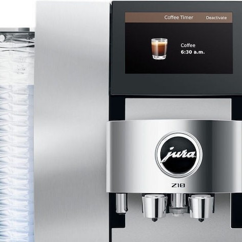 Jura Z10 Αυτόματη Μηχανή Espresso Εντοιχιζόμενη 1450W Πίεσης 15bar για Cappuccino με Μύλο και Wi-Fi Ασημί